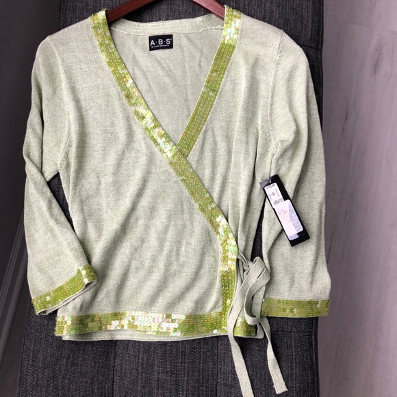 ABS by Allen Schwartz wrap sweater - Picture 1 of 4
